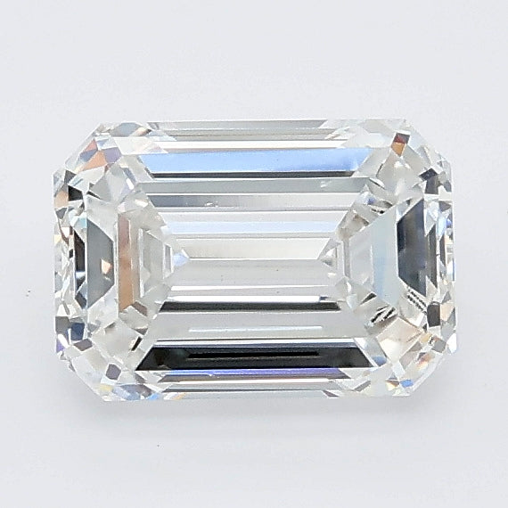1.27 carat emerald lab grown diamond D color VVS2 clarity