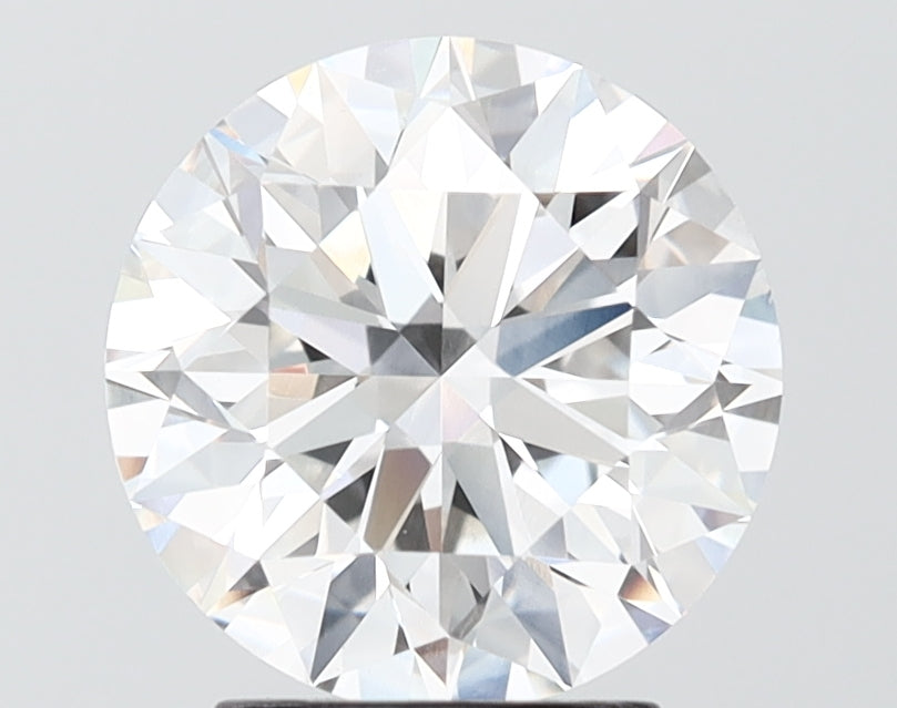 2.80 carat round lab grown diamond F color VVS2 clarity