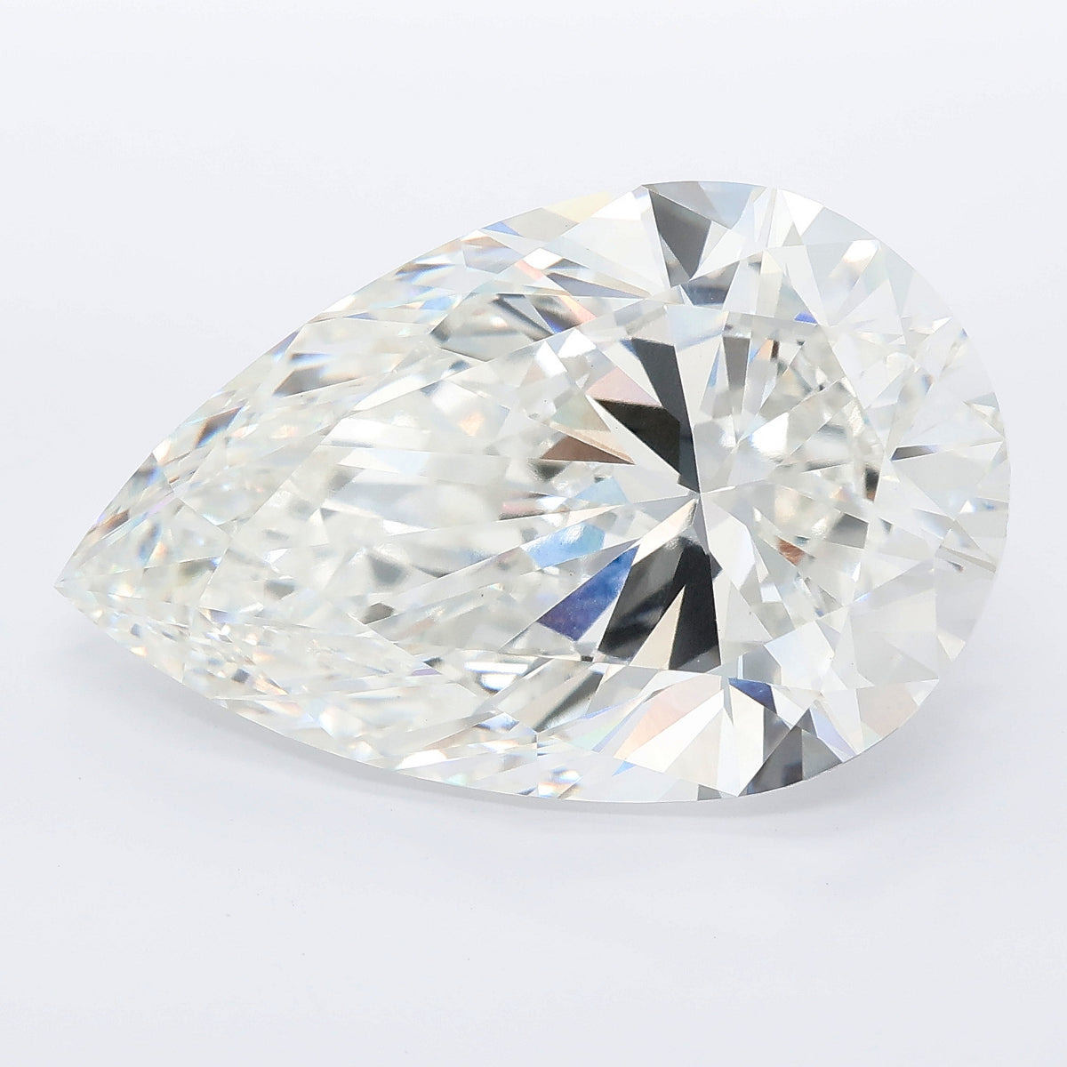 15.03 carat pear lab grown diamond F color VVS2 clarity