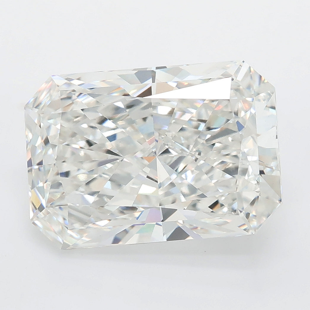 7.09 carat radiant lab grown diamond F color VS1 clarity