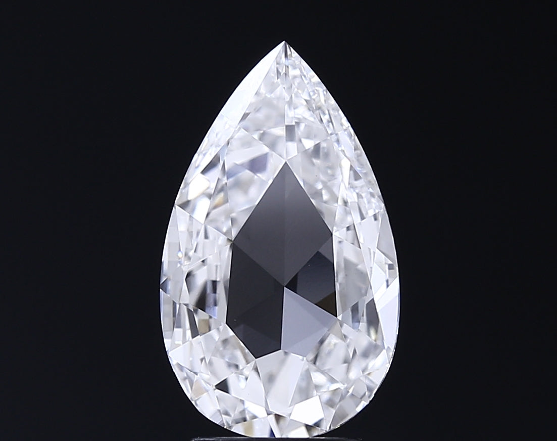2.60 carat rose cut lab grown diamond E color VVS2 clarity