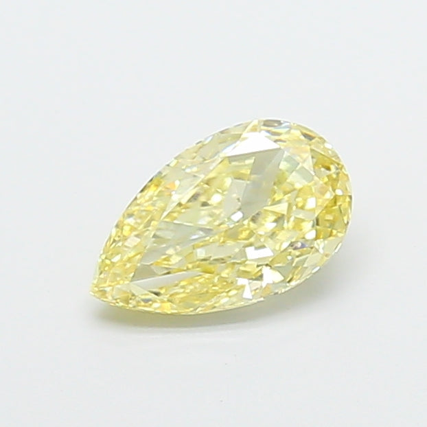 1.00 carat fancy yellow pear lab grown diamond VS1 clarity
