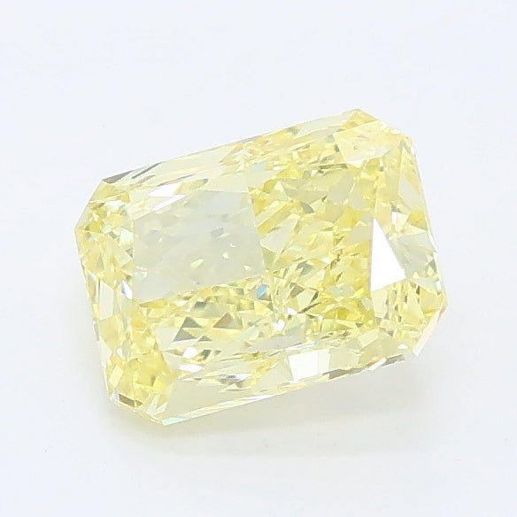 1.04 carat fancy intense yellow radiant lab grown diamond VVS2 clarity