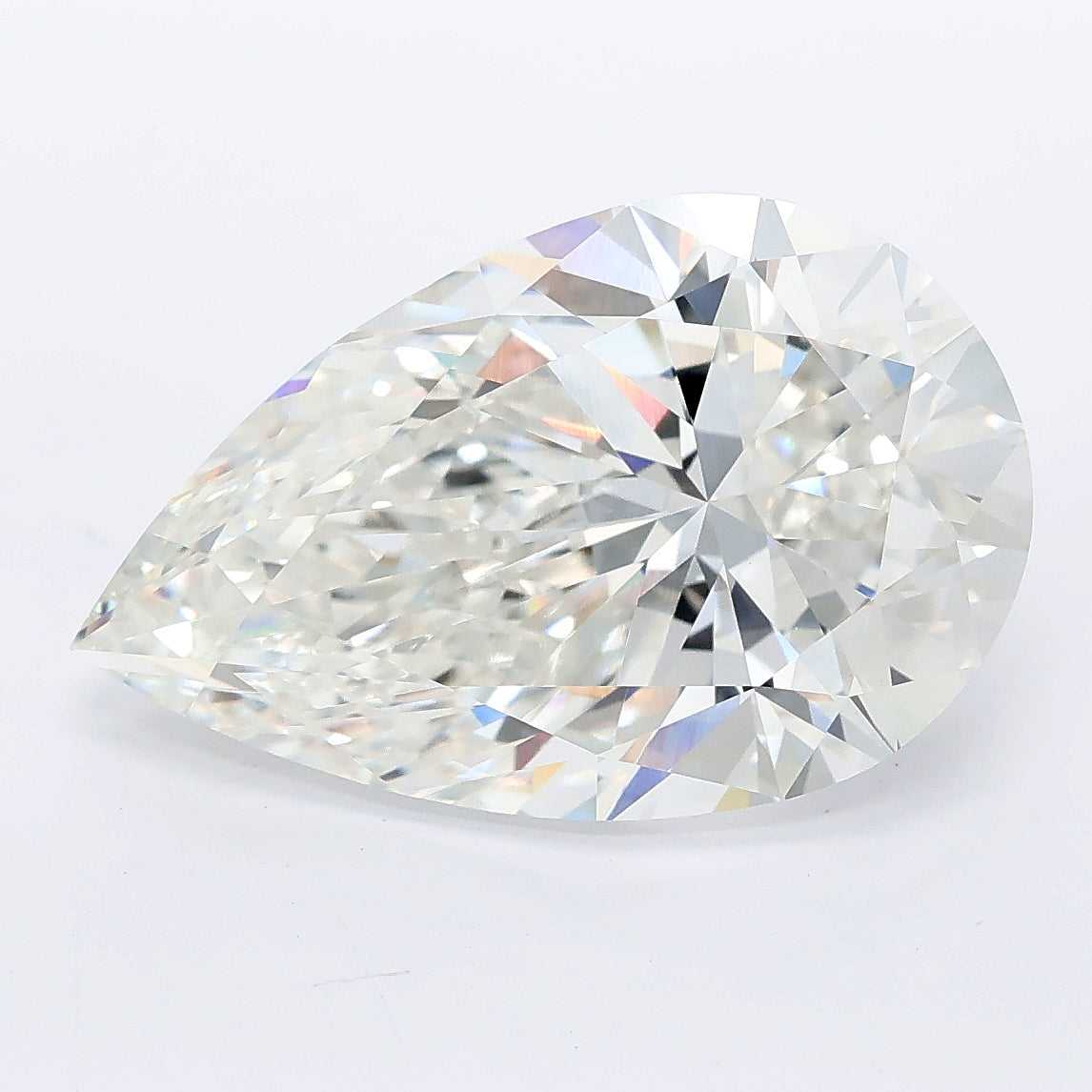 7.03 carat pear lab grown diamond F color VVS2 clarity