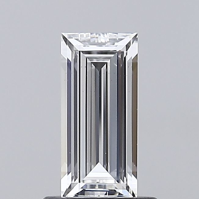 0.82 carat baguette lab grown diamond E color VS1 clarity