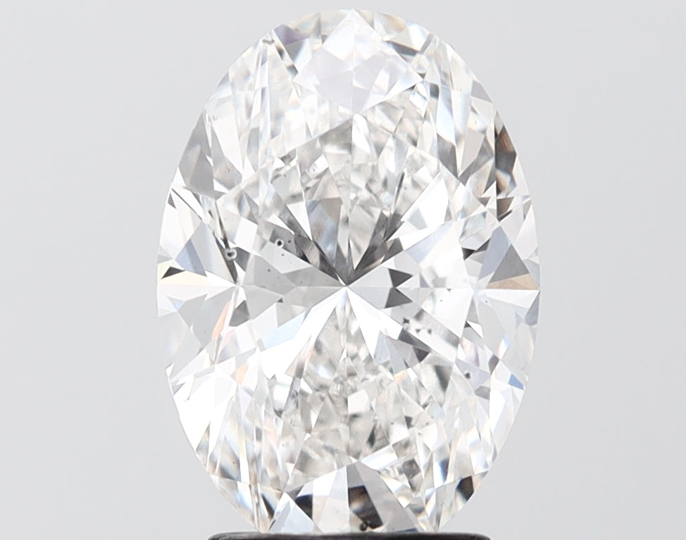 3.05 carat oval lab grown diamond F color VS2 clarity