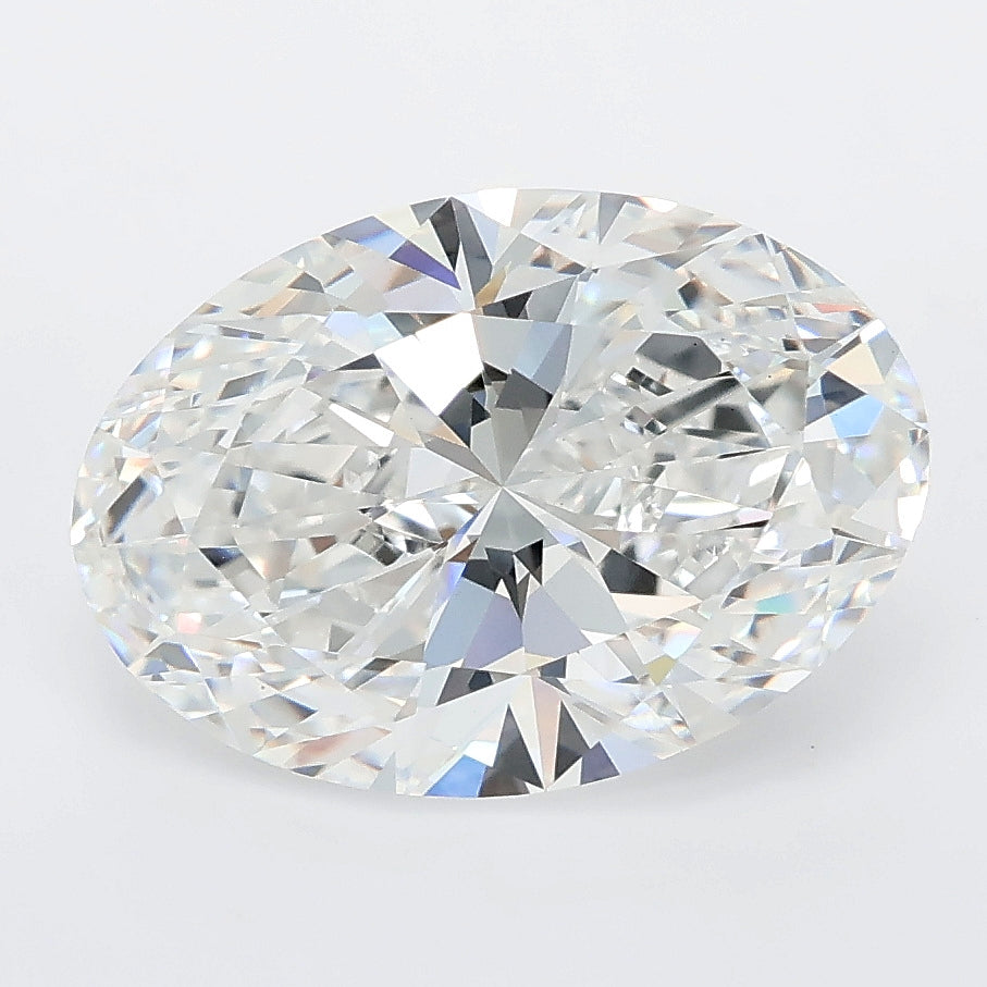 4.07 carat oval lab grown diamond E color VVS2 clarity