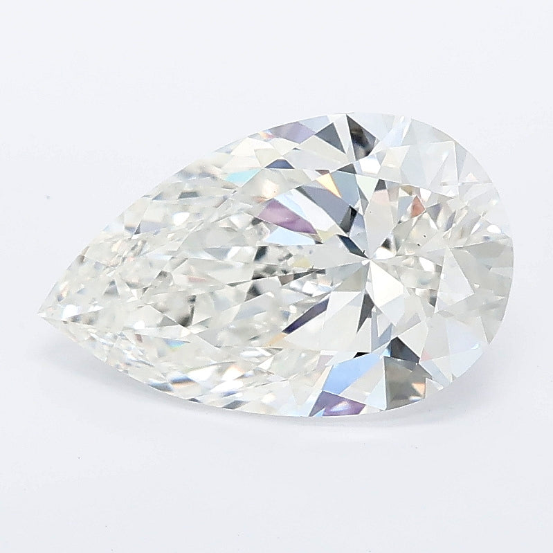 2.03 carat pear lab grown diamond F color VS1 clarity