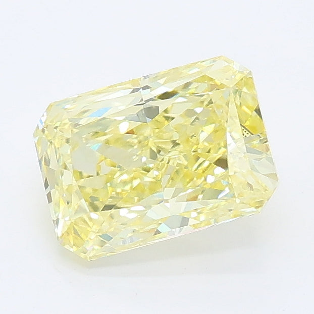 1.40 carat fancy intense yellow radiant lab grown diamond VS1 clarity