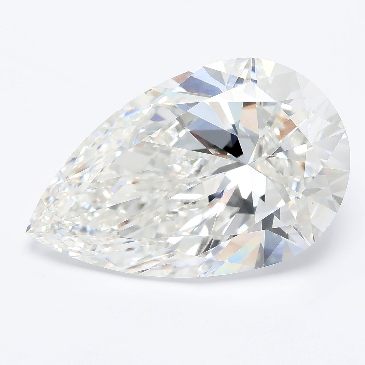 12.02 carat pear lab grown diamond F color VS1 clarity