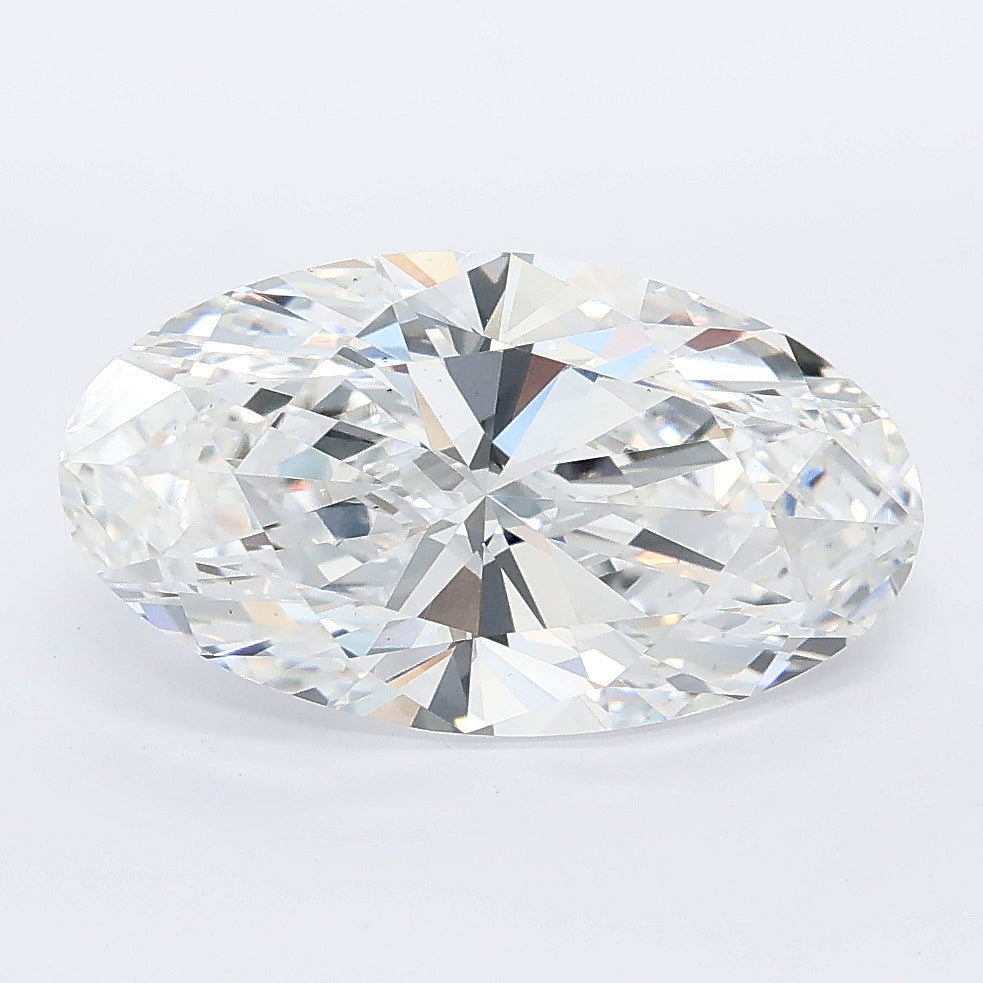 3.27 carat moval lab grown diamond E color VS1 clarity