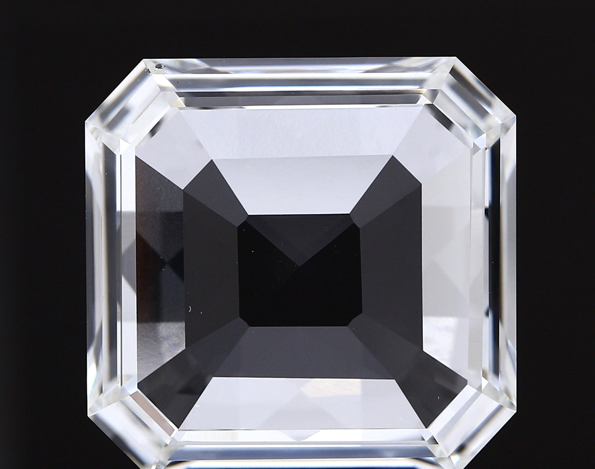 12.60 carat asscher lab grown diamond G color VS1 clarity