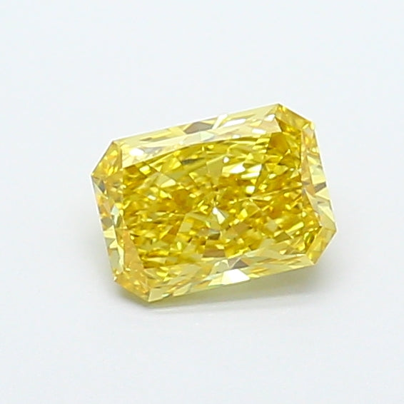 1.10 carat fancy intense yellow radiant lab grown diamond VVS2 clarity