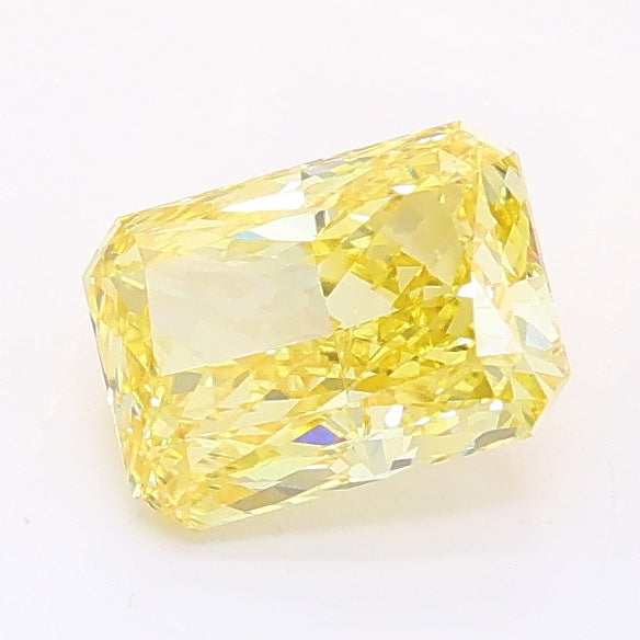 1.06 carat fancy intense yellow radiant lab grown diamond VVS2 clarity