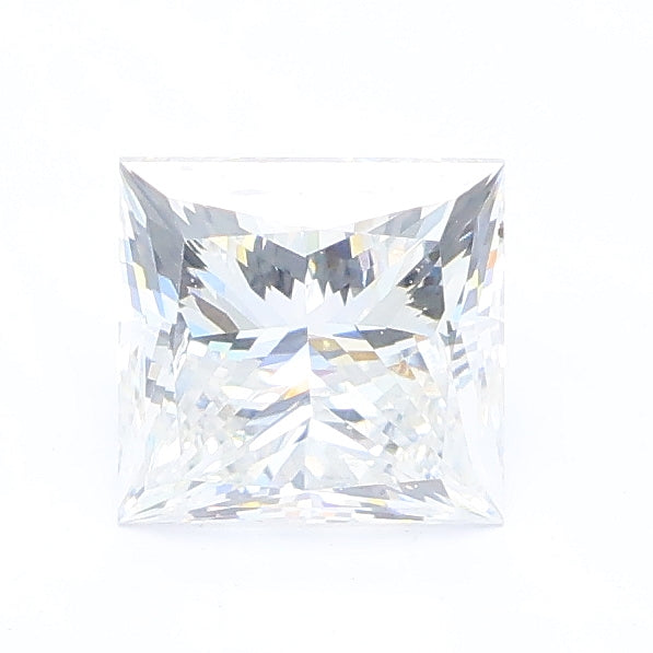 1.00 carat princess lab grown diamond E color VVS2 clarity
