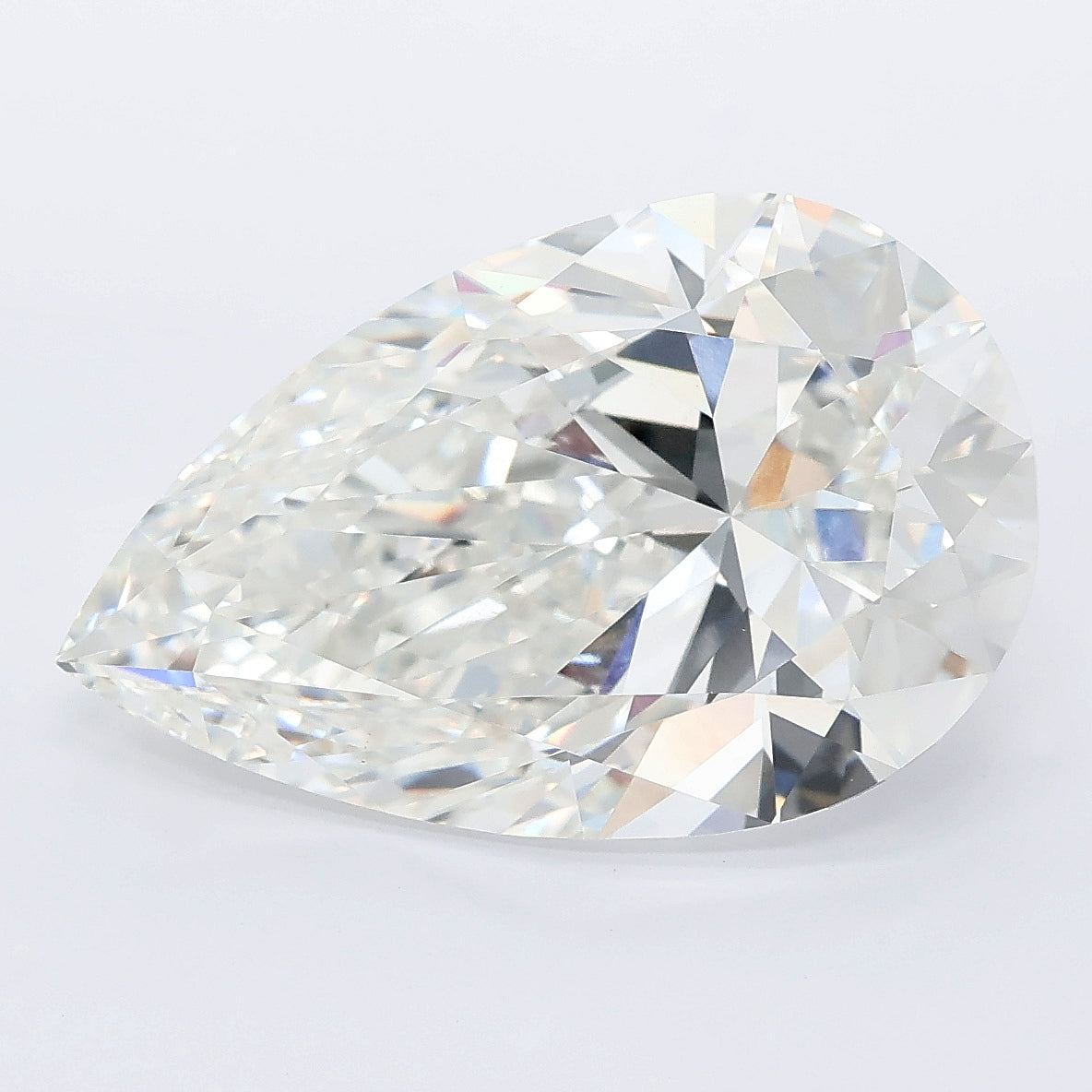 7.05 carat pear lab grown diamond F color VVS2 clarity