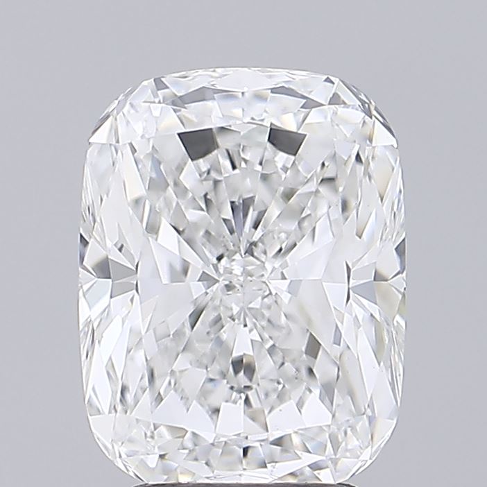 2.91 carat cushion lab grown diamond E color VVS2 clarity