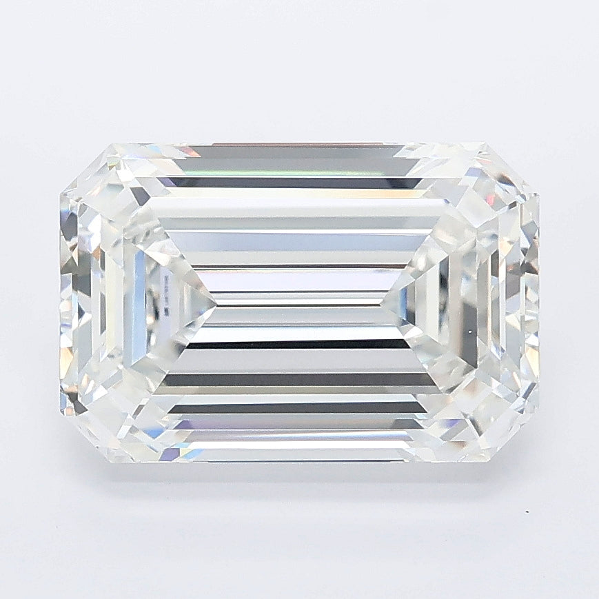 4.10 carat emerald lab grown diamond E color VVS2 clarity