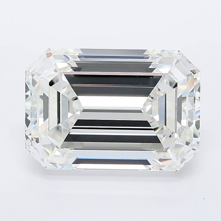 3.01 carat emerald lab grown diamond E color VVS2 clarity