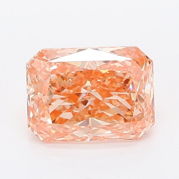 0.96 carat fancy pink radiant lab grown diamond VVS2 clarity