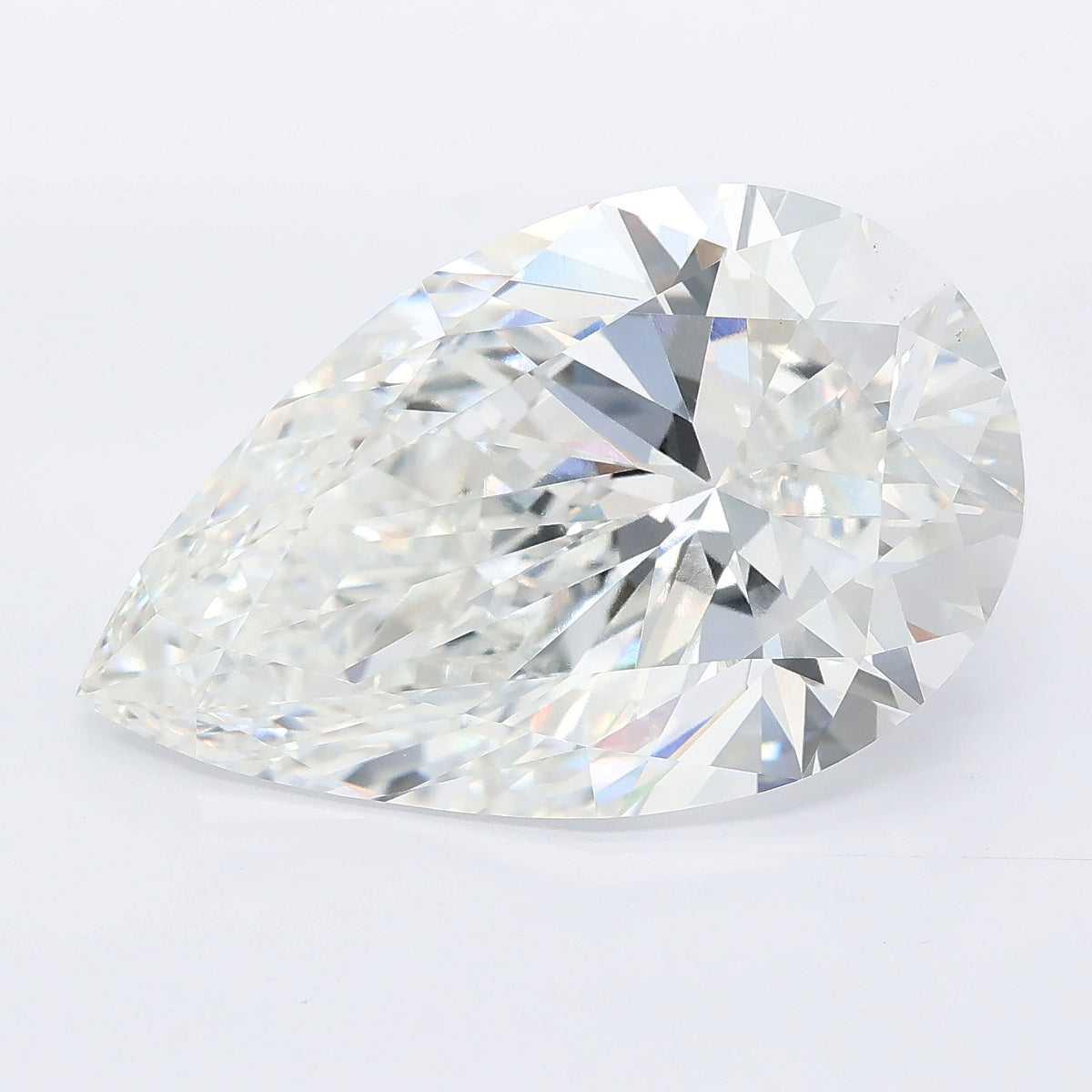 11.04 carat pear lab grown diamond F color VVS2 clarity