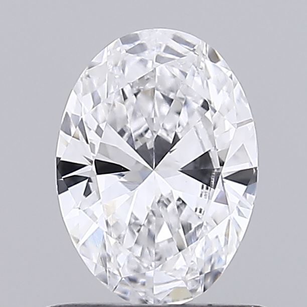 0.68 carat oval lab grown diamond D color VVS2 clarity