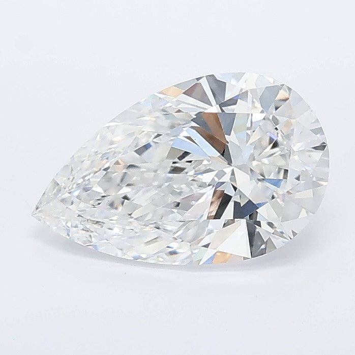 1.25 carat pear lab grown diamond D color VVS2 clarity