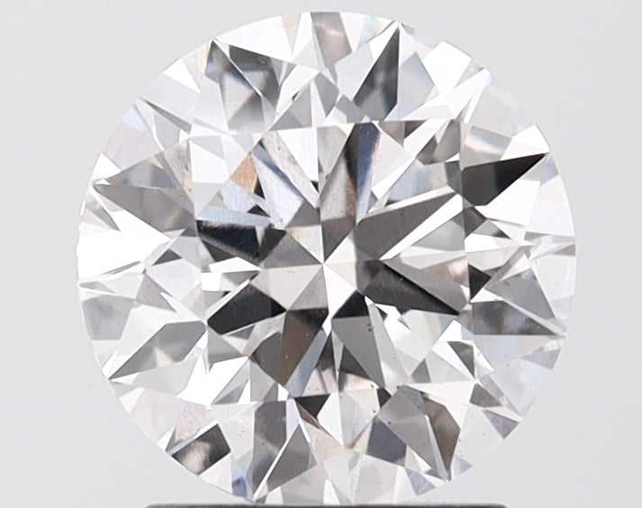 2.09 carat round lab grown diamond H color VS2 clarity