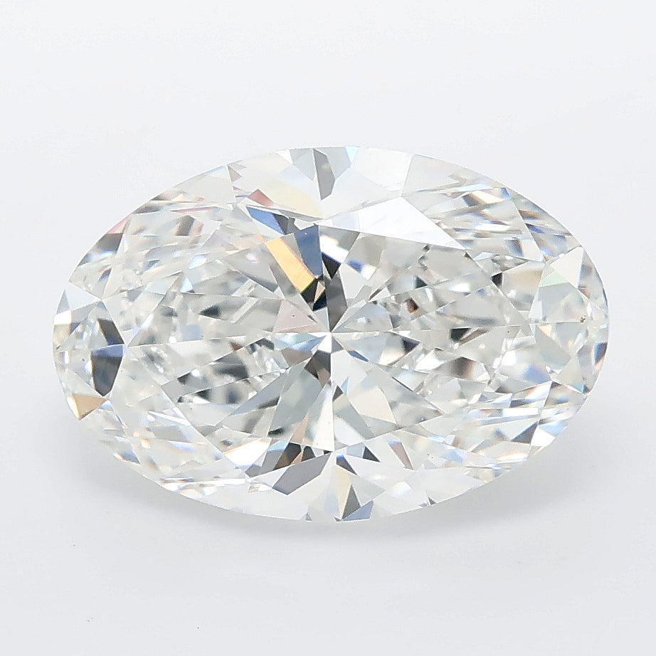 3.77 carat oval lab grown diamond E color VVS2 clarity