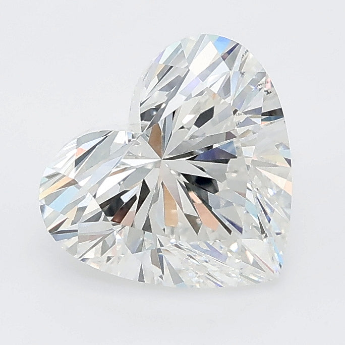 2.09 carat heart lab grown diamond E color VVS2 clarity