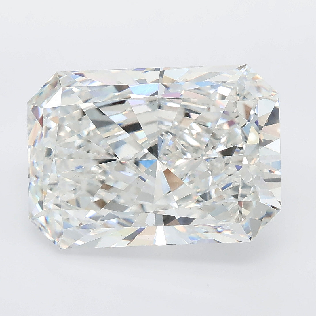 8.04 carat radiant lab grown diamond E color VS1 clarity