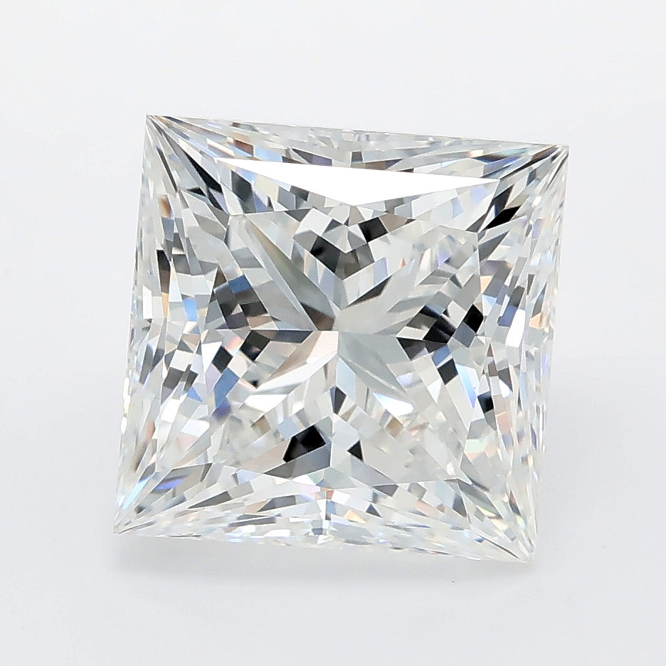 5.25 carat princess lab grown diamond E color VVS2 clarity