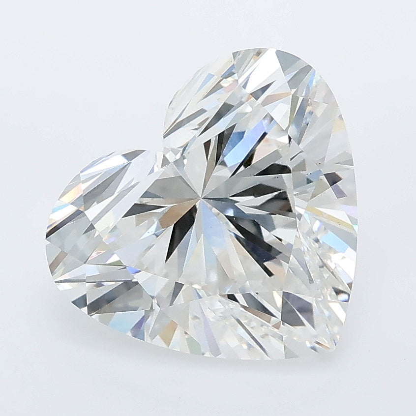 4.07 carat heart lab grown diamond F color VS1 clarity