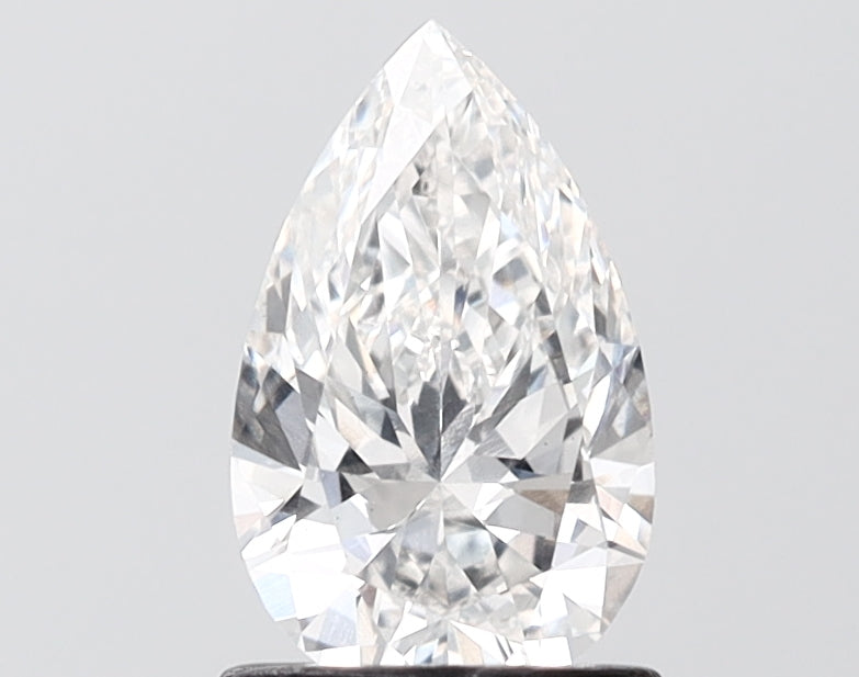 1.04 carat pear lab grown diamond F color VS1 clarity
