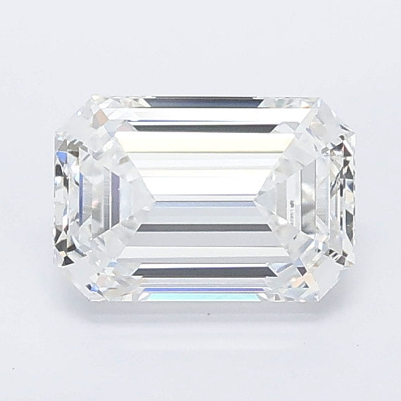 1.00 carat emerald lab grown diamond D color VVS2 clarity