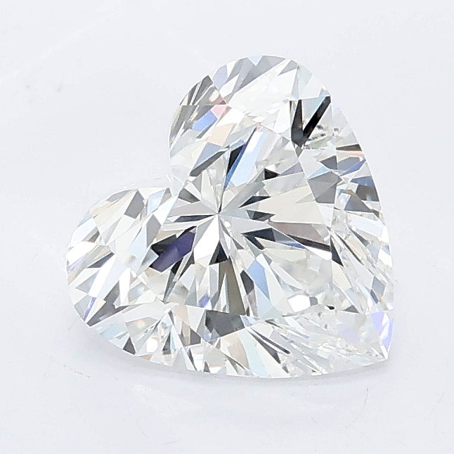 1.54 carat heart lab grown diamond D color VVS2 clarity