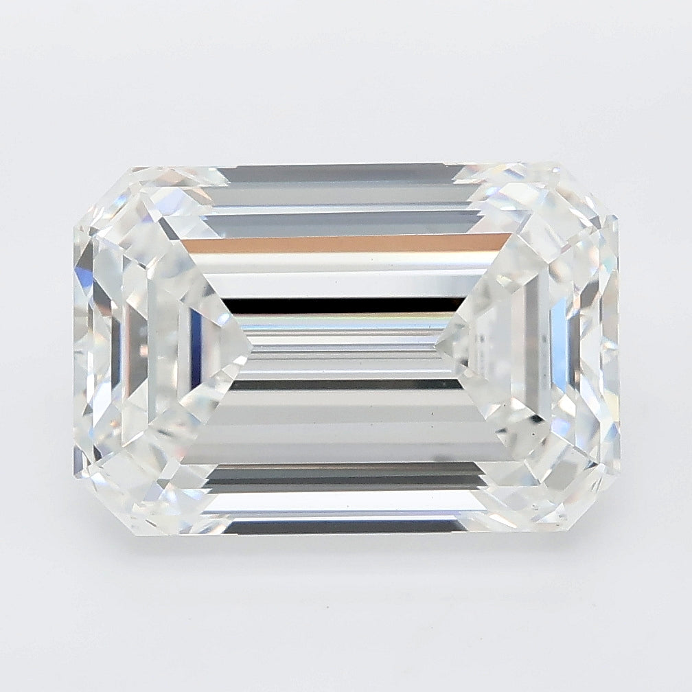 6.29 carat emerald lab grown diamond E color VS1 clarity