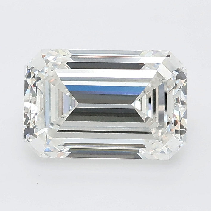 2.01 carat emerald lab grown diamond E color VS2 clarity