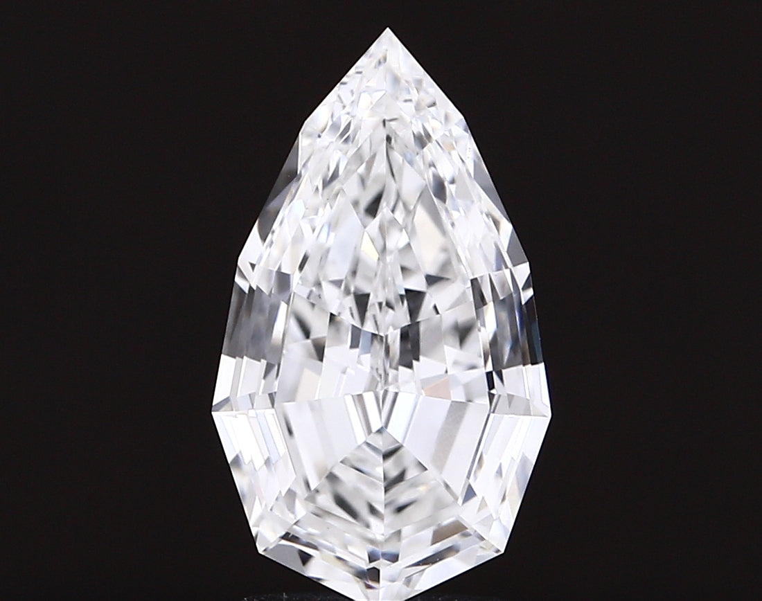 3.08 carat pear lab grown diamond F color VVS2 clarity