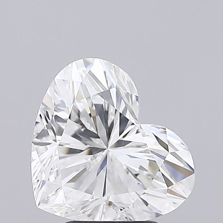 3.72 carat heart lab grown diamond F color VVS2 clarity