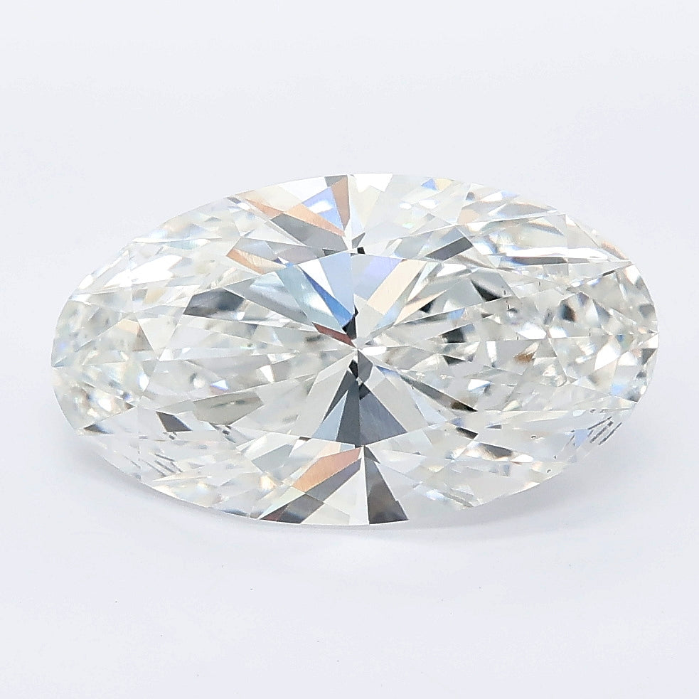 3.58 carat moval lab grown diamond E color VS1 clarity