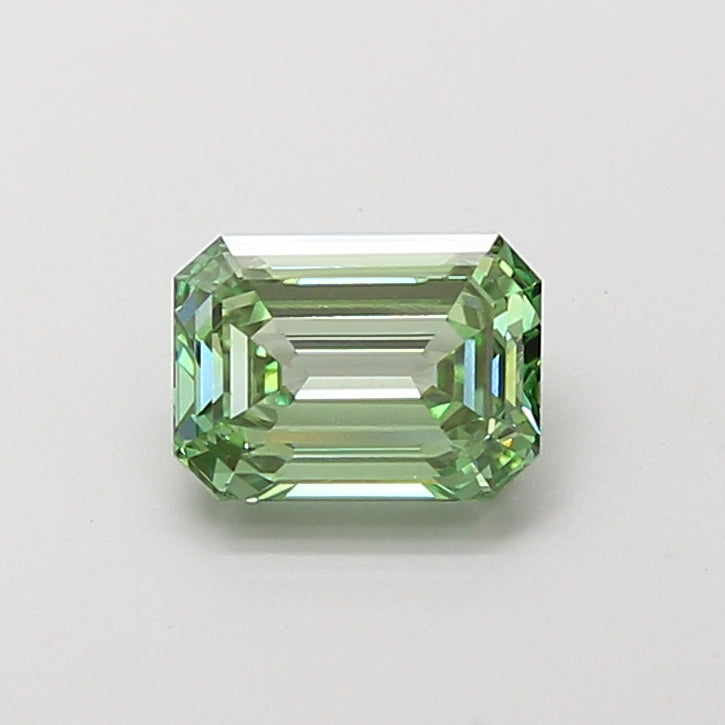 1.04 carat fancy vivid green emerald lab grown diamond VS1 clarity
