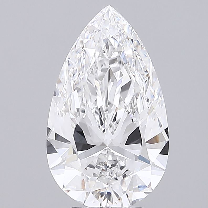 4.88 carat pear lab grown diamond D color VS1 clarity