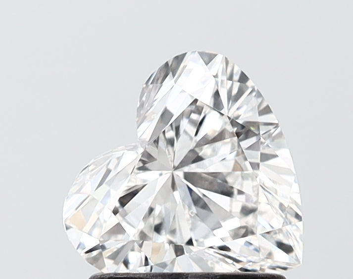 1.18 carat heart lab grown diamond E color VS2 clarity