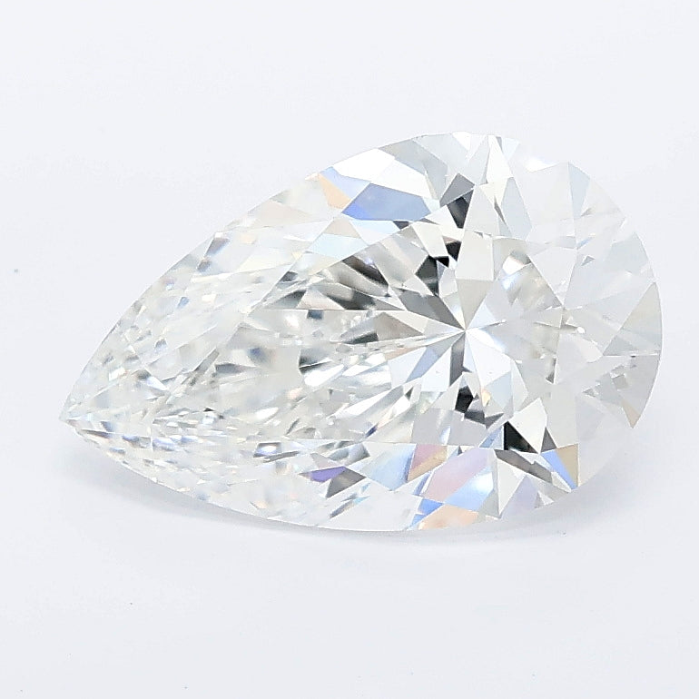 2.00 carat pear lab grown diamond E color VVS2 clarity