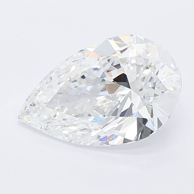 1.01 carat pear lab grown diamond D color VVS2 clarity