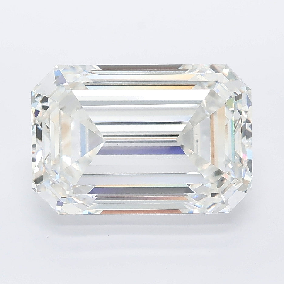 5.07 carat emerald lab grown diamond E color VS1 clarity