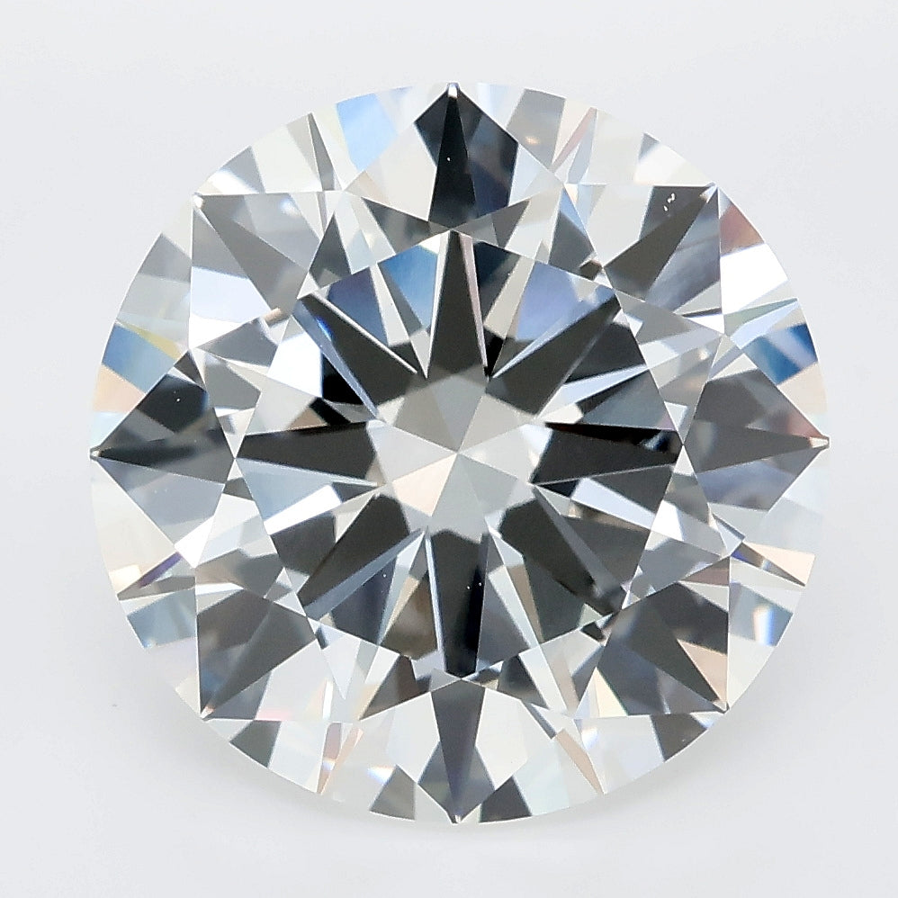 8.02 carat round lab grown diamond E color VVS2 clarity