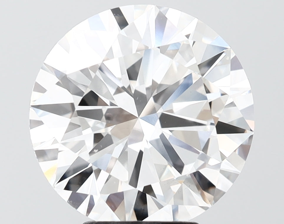 5.02 carat round lab grown diamond F color VS1 clarity