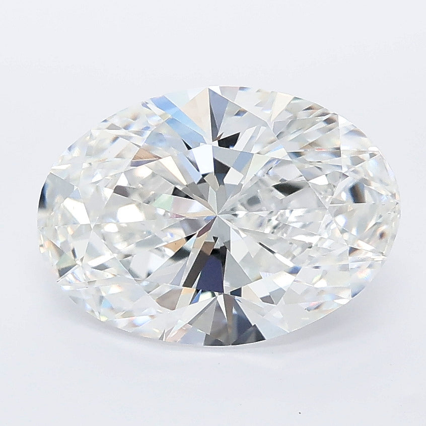 3.10 carat oval lab grown diamond D color VS1 clarity